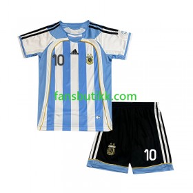 Fotballdrakt Argentina Maradona 10 2006 Barn Retro Hjemmetrøye Kortermet